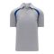 A1820 Apparel Polo Shirt - Heather Grey/Royal - Front