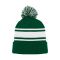 A1830 Hockey Toque - Dark Green/White - Front