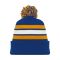 A1830 Hockey Toque - Royal/White/Gold - Front