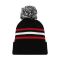 A1830 Hockey Toque - New Chicago 3Rd Black - Front