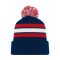 A1830 Hockey Toque - Navy/Red/White - Front