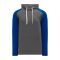 A1840 Apparel Sweatshirt - Heather Charcoal/Royal - Front