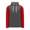 A1840 Apparel Sweatshirt - Heather Charcoal/Red - Front