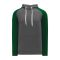 A1840 Apparel Sweatshirt - Heather Charcoal/Dark Green - Front