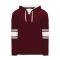 A1845 Apparel Sweatshirt - Maroon/White - Front