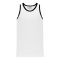 B1325 League Basketball Jersey - White/Black - Front
