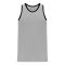 B1325 League Basketball Jersey - Grey/Black - Front