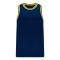 B1710 Pro Basketball Jersey - Navy/Maize/White - Front