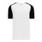 Athletic Knit A1375-222 Apparel Short Sleeve Shirt - White/Black - Primary
