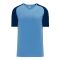 Athletic Knit A1375-232 Apparel Short Sleeve Shirt - Sky/Navy - Primary
