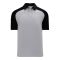 Athletic Knit A1815-920 Apparel Polo Shirt - Heather Grey/Black - Primary