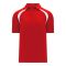 Athletic Knit A1820-208 Apparel Polo Shirt - Red/White - Primary