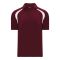Athletic Knit A1820-233 Apparel Polo Shirt - Maroon/White - Primary