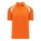 Athletic Knit A1820-238 Apparel Polo Shirt - Orange/White - Primary