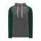 Athletic Knit A1840-934 Apparel Sweatshirt - Heather Charcoal/Dark Green - Primary