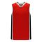 B1715 Pro Basketball Jersey - Red/Black/White - Front