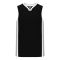 B1715 Pro Basketball Jersey - Black/Grey/White - Front