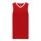 B2115 Pro Basketball Jersey - Red/White - Front