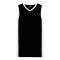 B2115 Pro Basketball Jersey - Black/White - Front