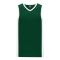 B2115 Pro Basketball Jersey - Dark Green/White - Front