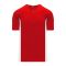 BA1343 One Button Baseball Jersey - Red/White - Front