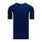 BA1343 One Button Baseball Jersey - Navy/White - Front