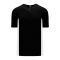 BA1343 One Button Baseball Jersey - Black/White - Front