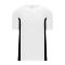 BA1343 One Button Baseball Jersey - White/Black - Front