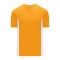BA1343 One Button Baseball Jersey - Gold/White - Front