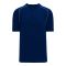 BA1344 Two Button Baseball Jersey - Navy/White - Front