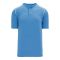 BA1344 Two Button Baseball Jersey - Sky/White - Front