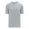 BA1344 Two Button Baseball Jersey - Grey/White - Front