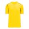 BA1344 Two Button Baseball Jersey - Maize/Black - Front