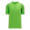 BA1344 Two Button Baseball Jersey - Lime Green/Black - Front