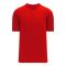 BA1347 Two Button Baseball Jersey - Red - Front