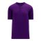BA1347 Two Button Baseball Jersey - Purple - Front