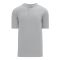 BA1347 Two Button Baseball Jersey - Grey - Front