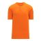 BA1347 Two Button Baseball Jersey - Orange - Front