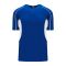 BA1745 One Button Baseball Jersey - Royal/White - Front