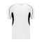BA1745 One Button Baseball Jersey - Black/White - Front