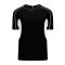 BA1745 One Button Baseball Jersey - White/Black - Front
