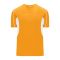 BA1745 One Button Baseball Jersey - Gold/White - Front