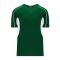 BA1745 One Button Baseball Jersey - Dark Green/White - Front