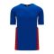 BA1763 One Button Baseball Jersey - Royal/Red/White - Front