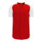 BA1875 Full Button Baseball Jersey - Red/White - Front
