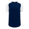 BA1875 Full Button Baseball Jersey - Navy/White - Front