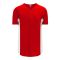 BA1890 Full Button Baseball Jersey - Red/White - Front