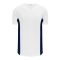 BA1890 Full Button Baseball Jersey - White/Navy - Front