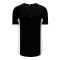 BA1890 Full Button Baseball Jersey - Black/White - Front
