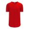 BA5200 Full Button Baseball Jersey - Red - Front